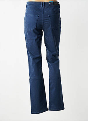 Pantalon slim țesătură poplin mărime normală albastru GARDEUR femeie