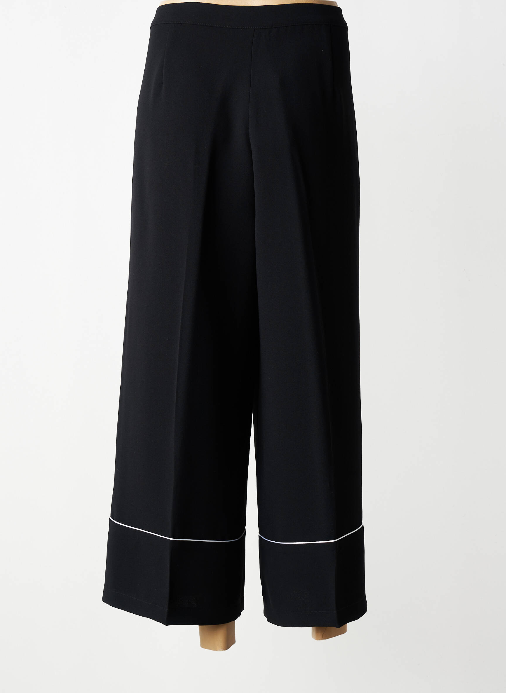 Pantalon 7/8 talie elastică mărime normală negru DIANA GALLESI femeie