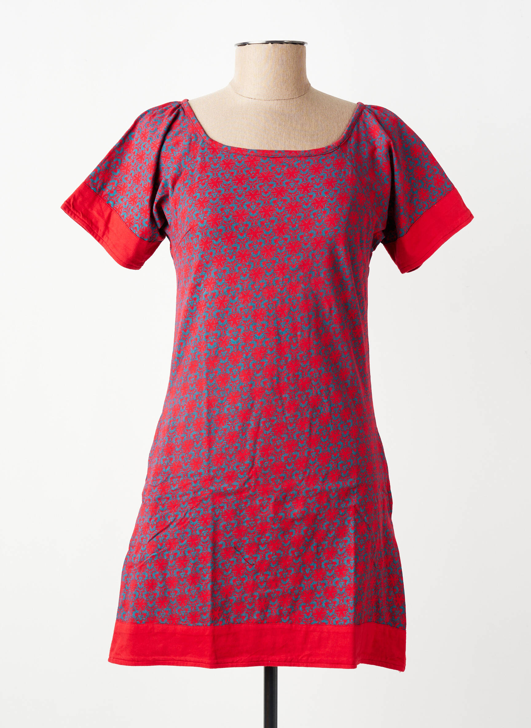 Rochie scurtă mâneci scurte mâneci scurte roșu SINOE BY BAMBOO'S femeie