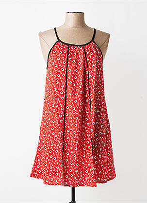 Rochie scurtă imprimeu floral bretele subțiri roșu SINOE BY BAMBOO'S femeie