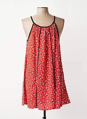 Rochie scurtă imprimeu floral bretele subțiri roșu SINOE BY BAMBOO'S femeie