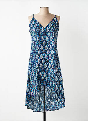Rochie midi imprimeu fantezie bretele subțiri albastru SINOE BY BAMBOO'S femeie