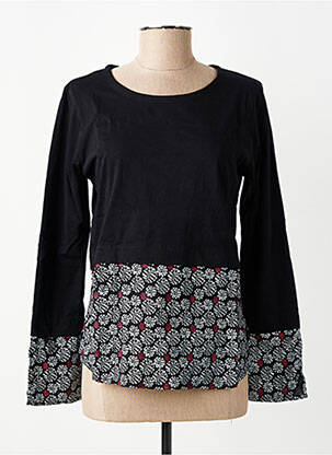 Tricou mâneci lungi mâneci lungi negru BAMBOO'S femeie