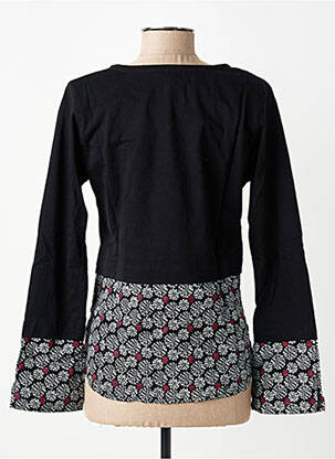 Tricou mâneci lungi mâneci lungi negru BAMBOO'S femeie