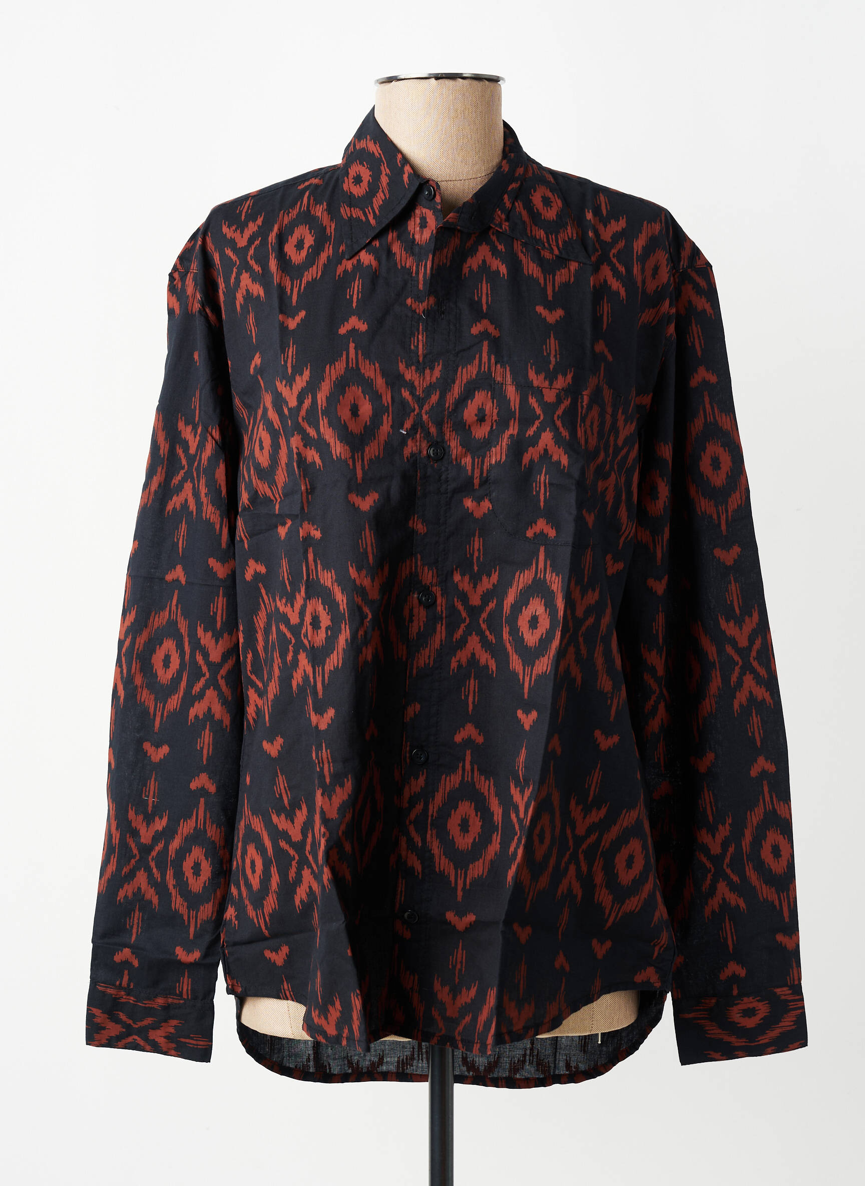 Cămașă croială cambrată mâneci lungi negru SINOE BY BAMBOO'S femeie