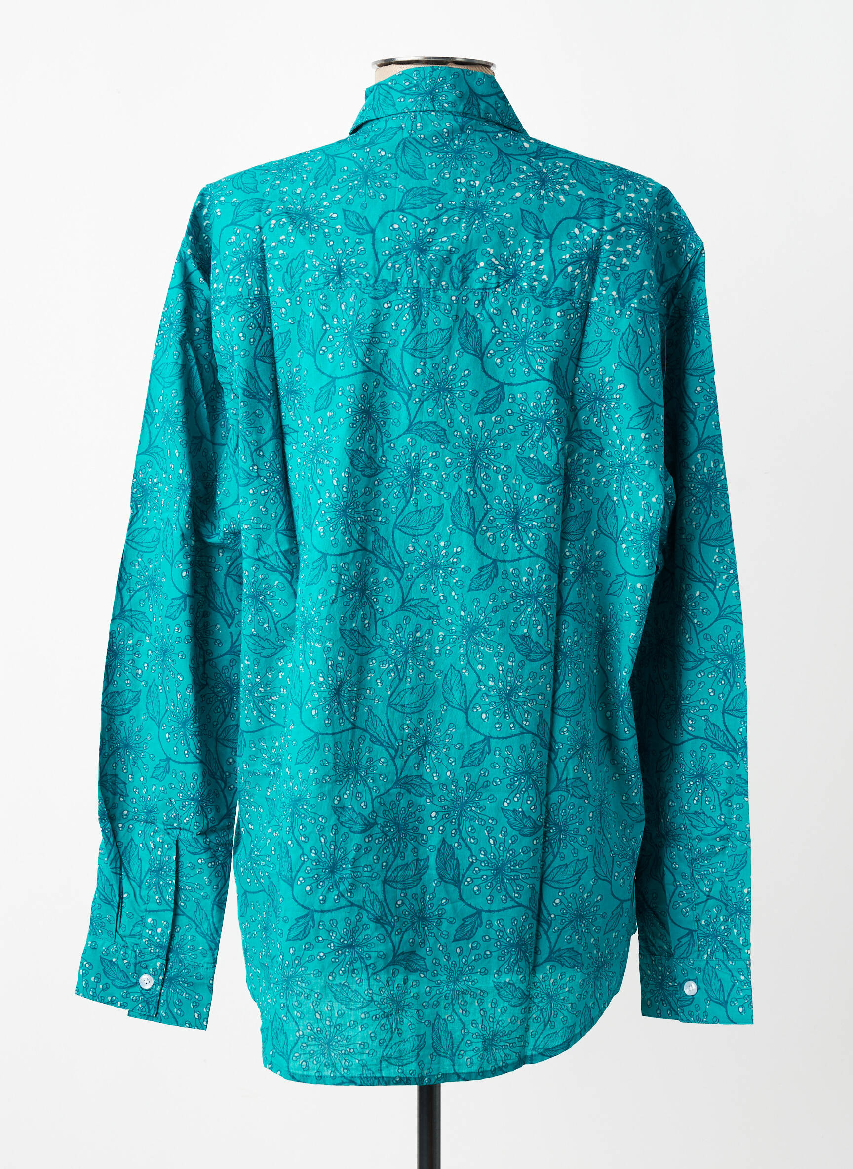 Cămașă imprimeu floral mâneci lungi verde SINOE BY BAMBOO'S femeie