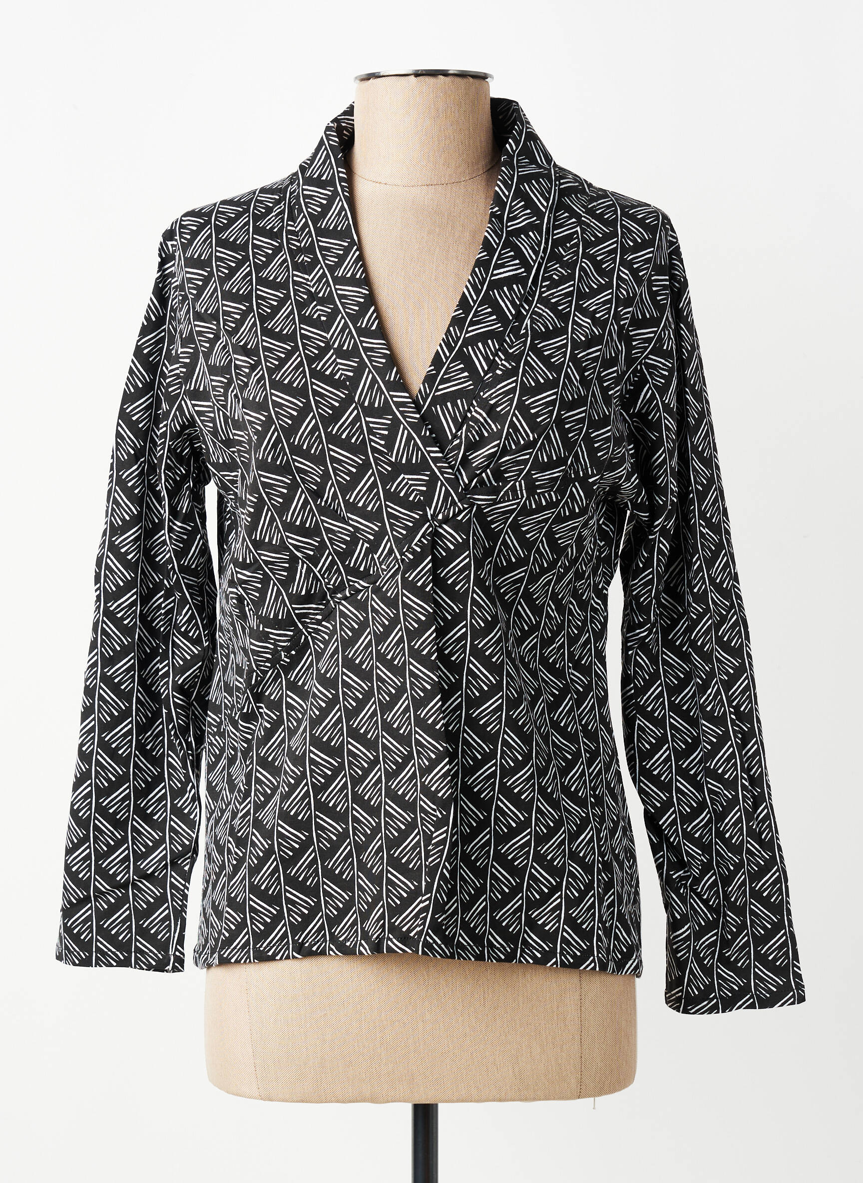 Top elasticitate mâneci lungi negru BAMBOO'S femeie