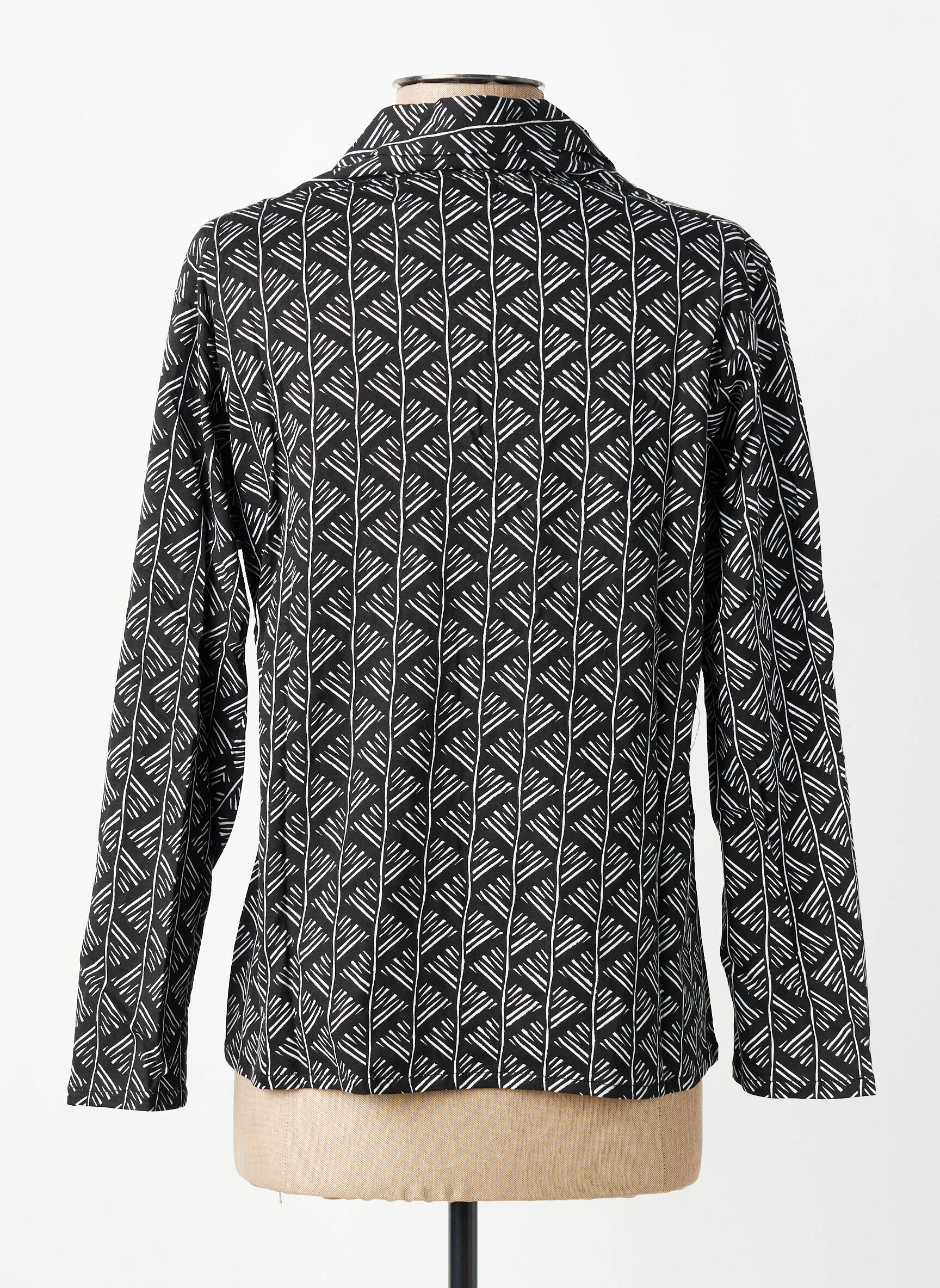 Top elasticitate mâneci lungi negru BAMBOO'S femeie