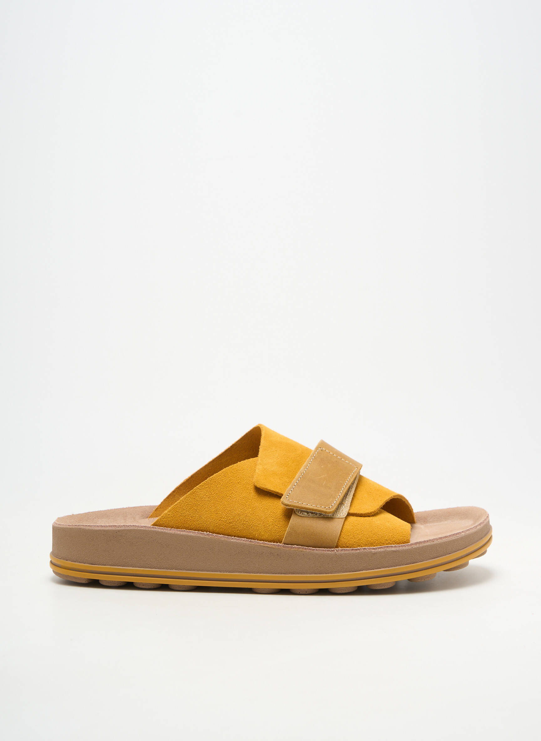 Mulete/saboți vârf deschis toc plat până la 3 cm galben FANTASY SANDALS femeie