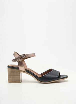 Sandale/pantofi decupați material neted toc de 4 la 6 cm negru LUNE & L'AUTRE femeie