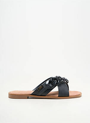 Mulete/saboți material neted toc plat până la 3 cm negru LPB LES PETITES BOMBES  femeie