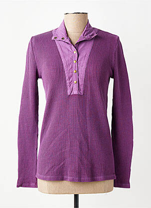 Pulover croială cambrată mâneci lungi violet LEON & HARPER femeie