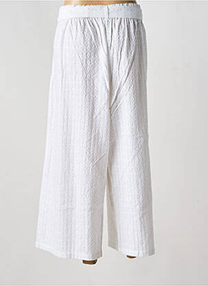Pantalon 7/8 țesătură poplin alb ORIENTIQUE NATURALLY femeie