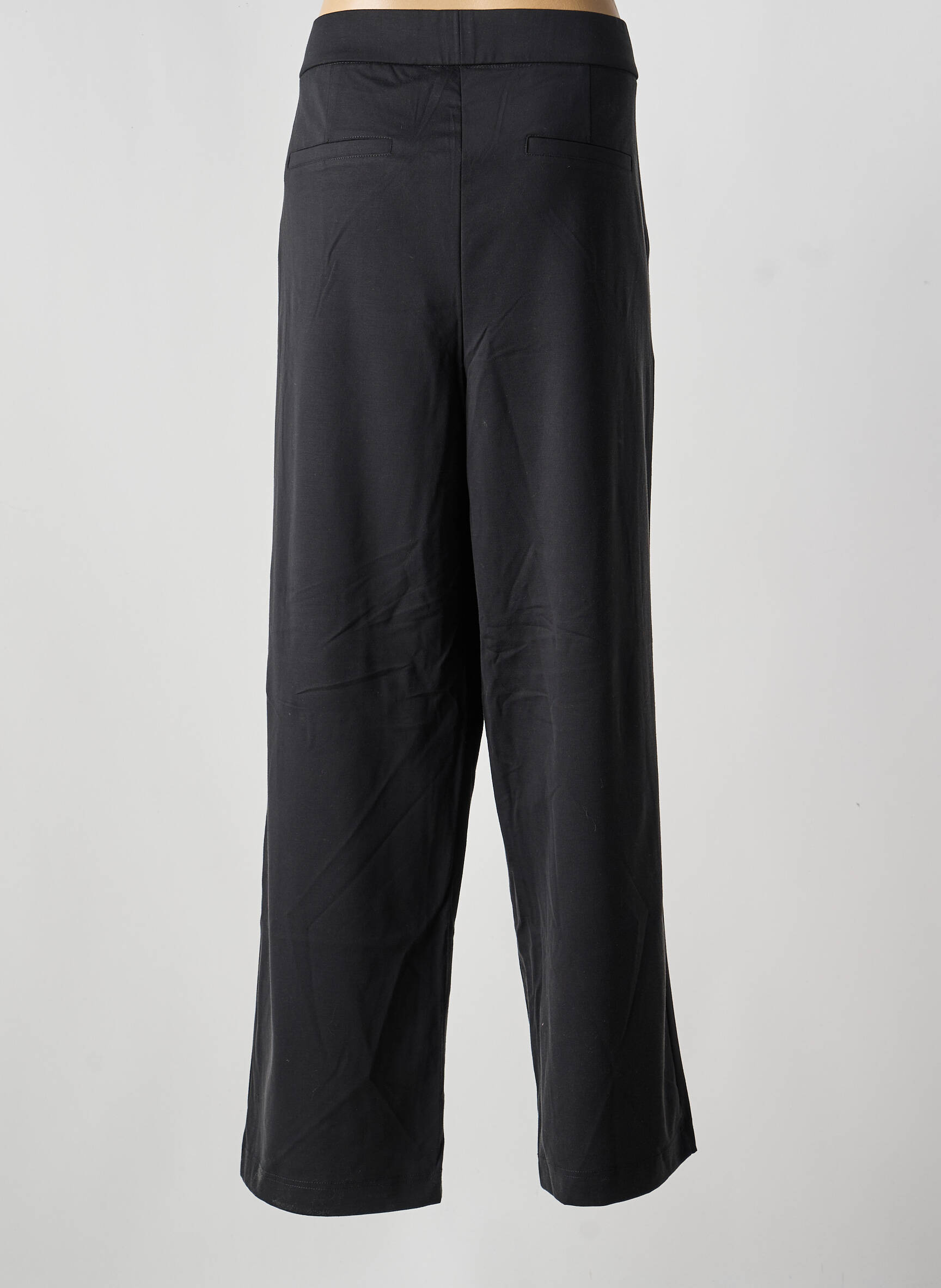 Pantalon larg buzunare mărime normală negru YEST femeie