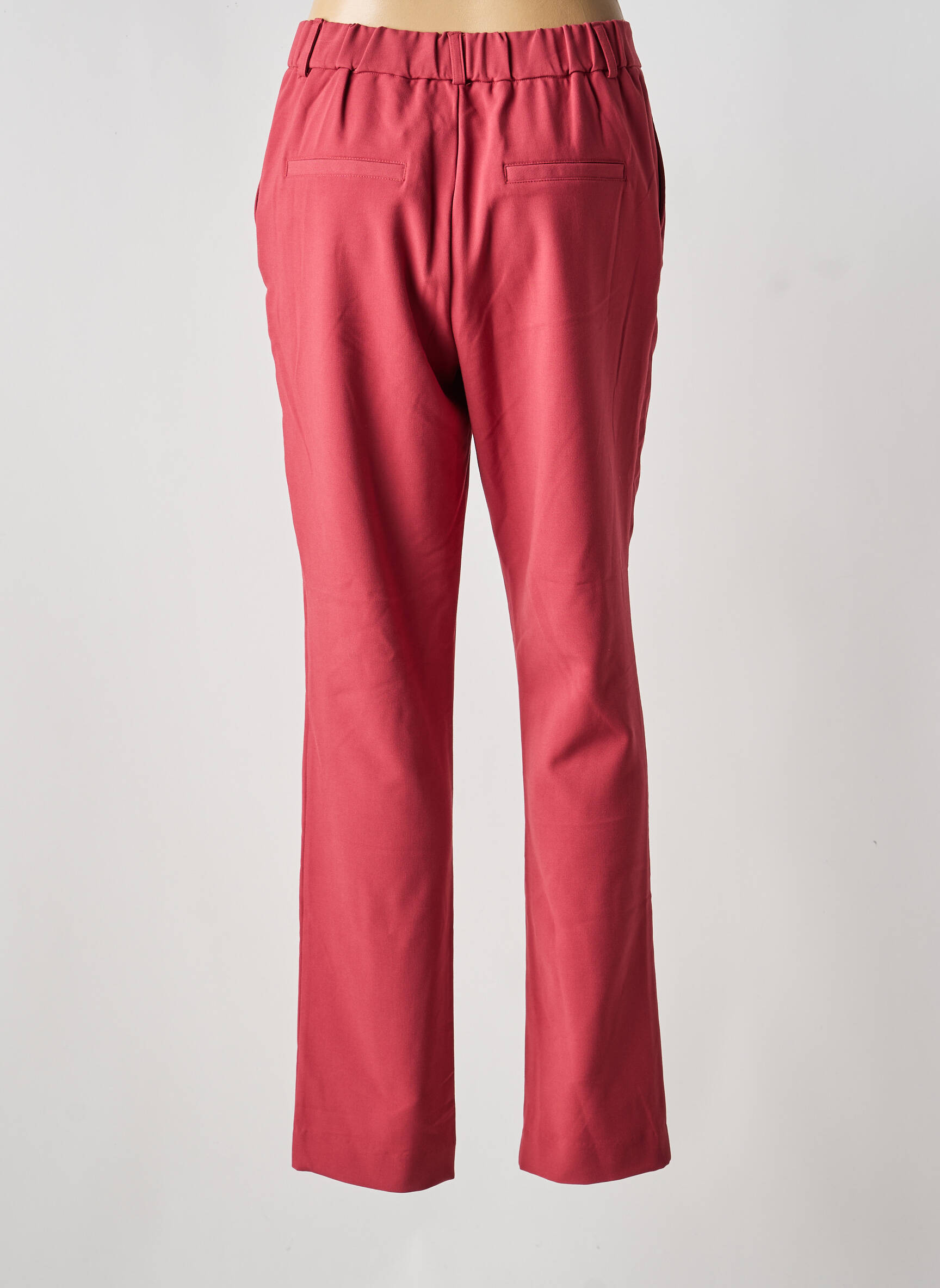 Pantalon chino țesătură poplin mărime normală roz YEST femeie