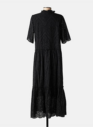 Rochie lungă mâneci scurte mâneci scurte negru YEST femeie