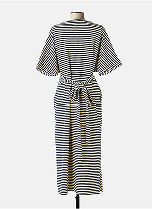 Rochie lungă mâneci scurte mâneci scurte albastru IVY BEAU femeie