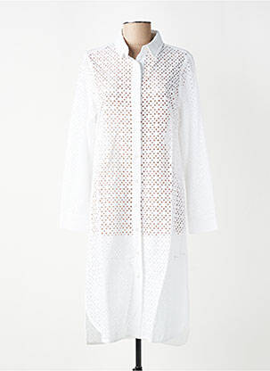 Rochie midi mâneci lungi mâneci lungi alb YEST femeie