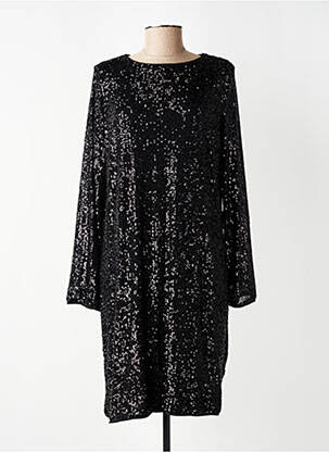 Rochie midi mâneci lungi mâneci lungi negru YEST femeie