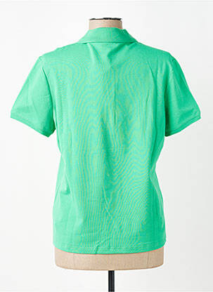 Polo croială dreaptă mâneci scurte verde K-DESIGN femeie