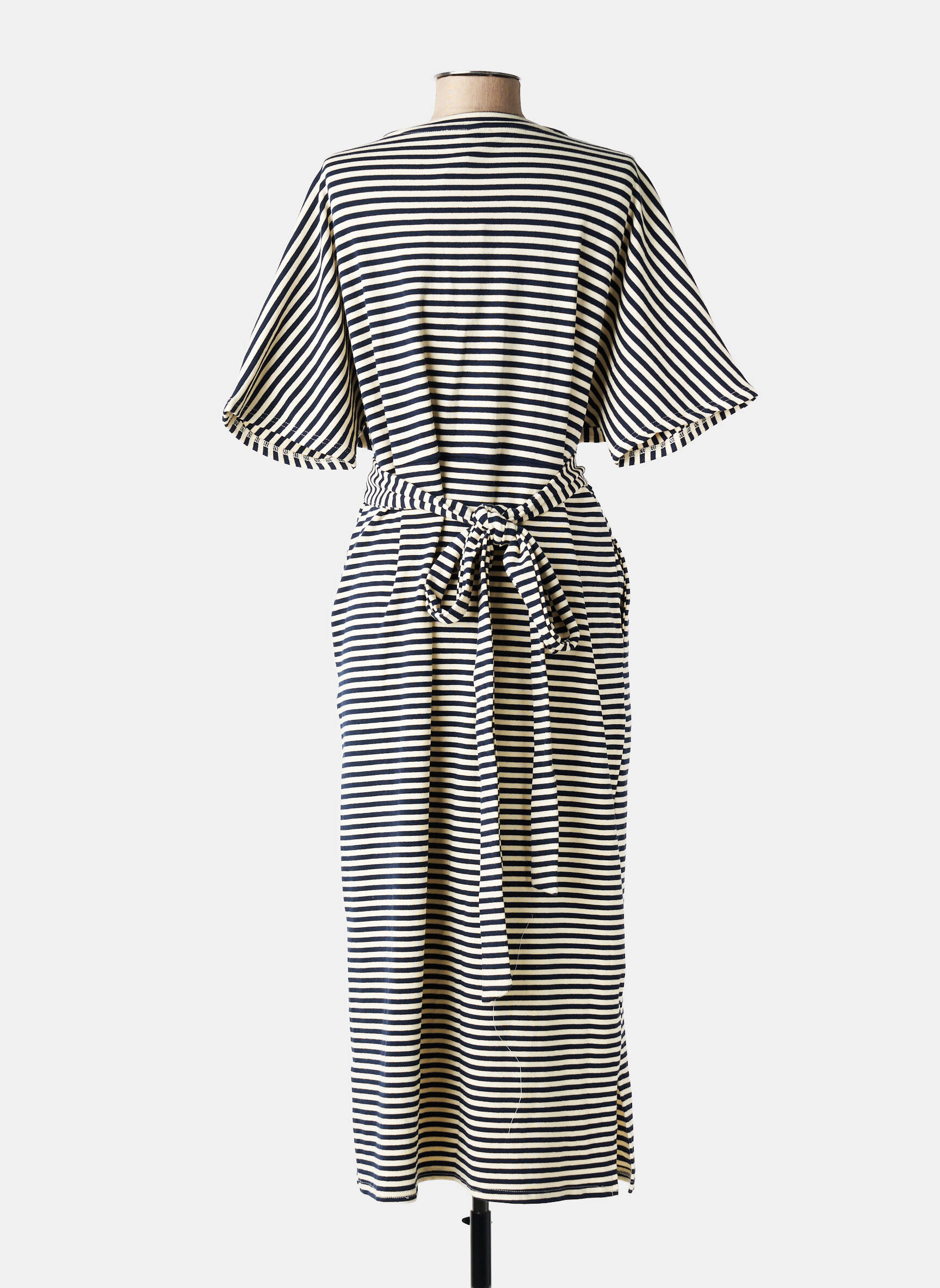 Rochie lungă mâneci scurte mâneci scurte albastru IVY BEAU femeie