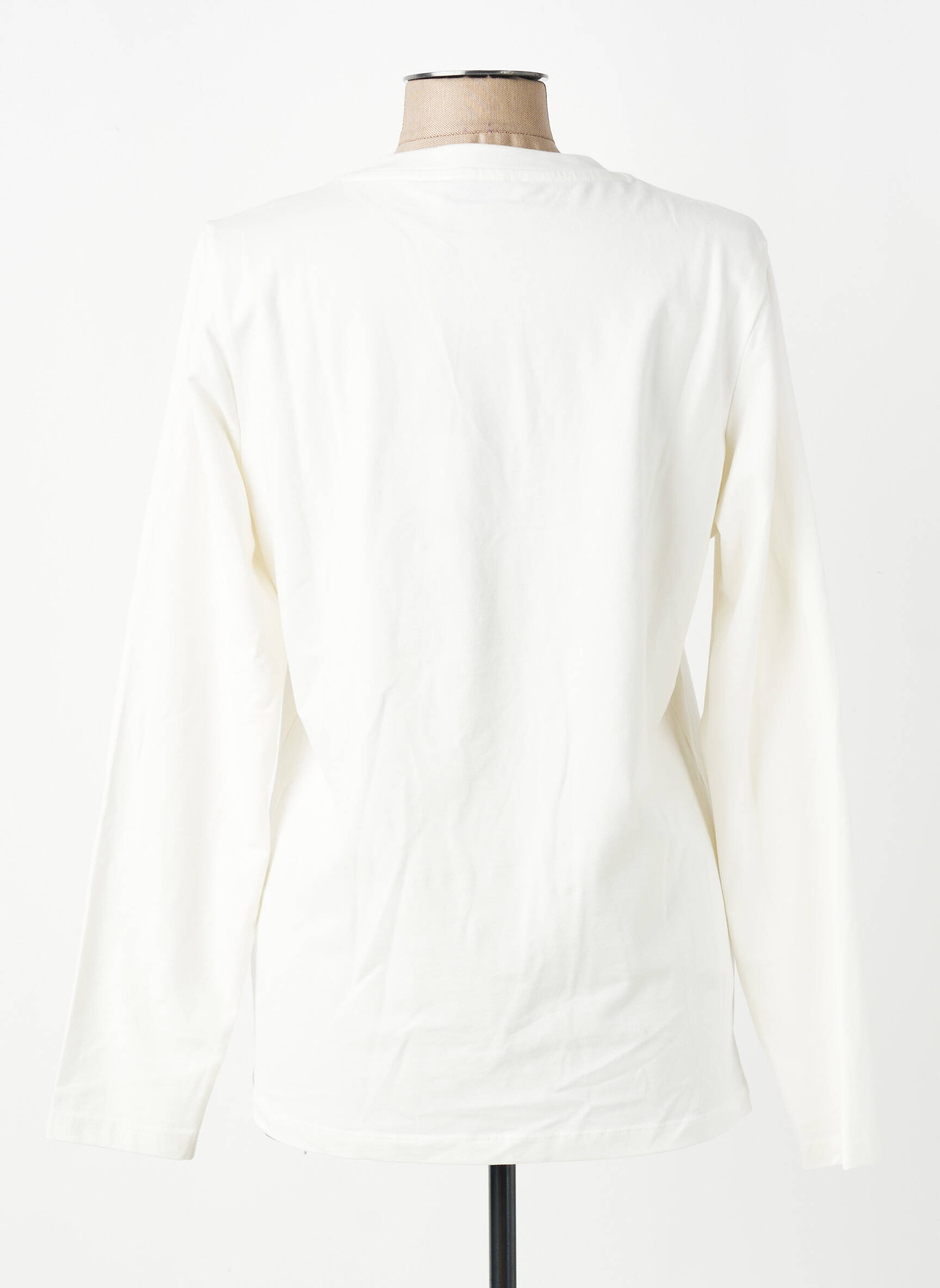 Tricou mâneci lungi mâneci lungi alb YES.ZEE femeie