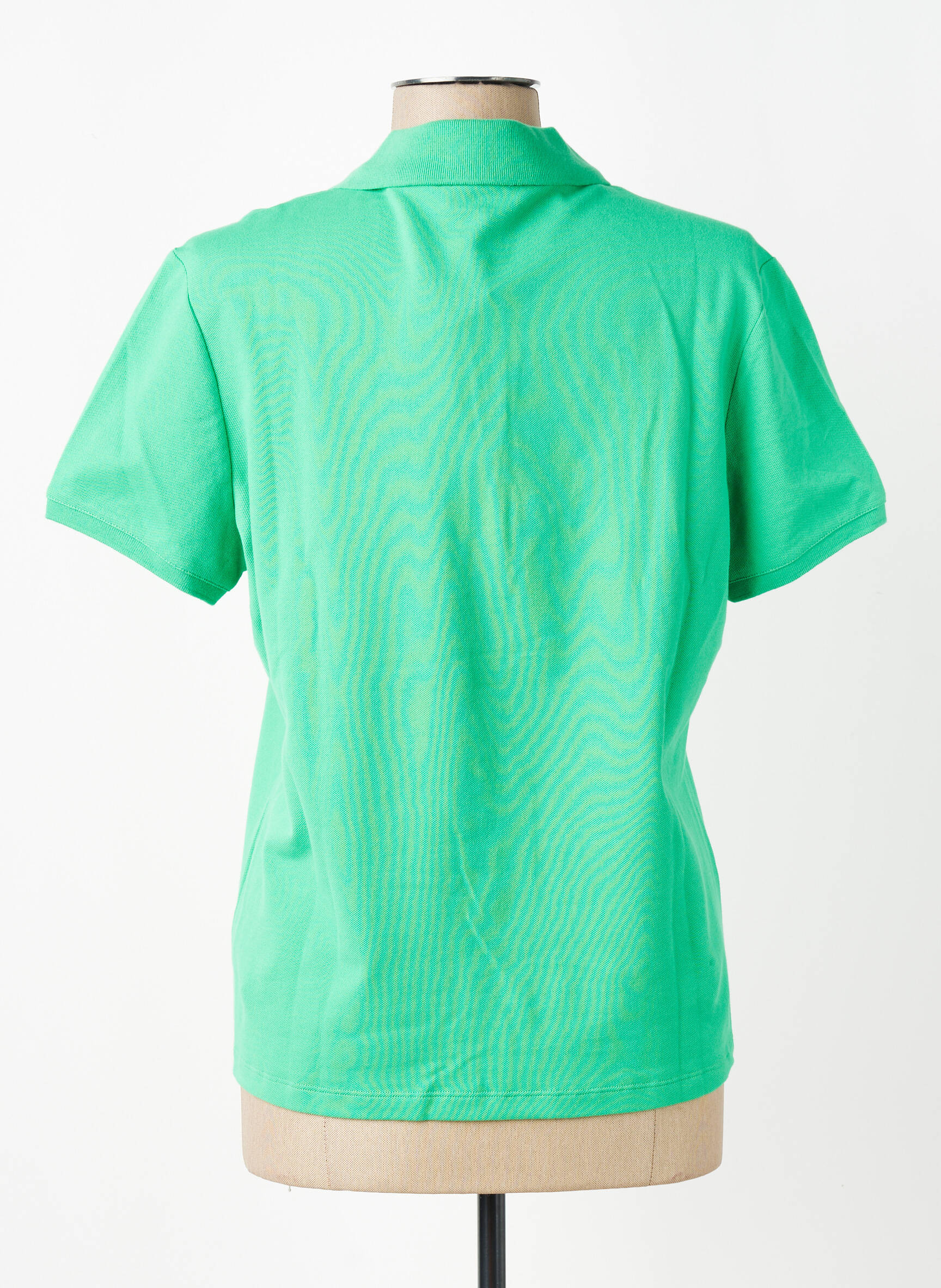 Polo croială dreaptă mâneci scurte verde K-DESIGN femeie