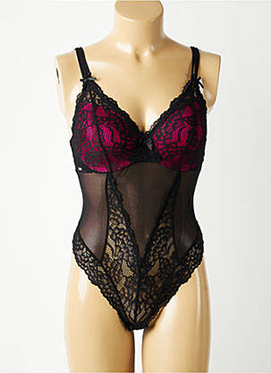 Body de lenjerie elasticitate negru VALEGE femeie