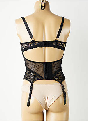 Corset/jartieră cu armatură negru VALEGE femeie
