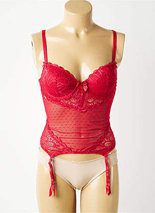 Corset/jartieră cu armatură roșu VALEGE femeie