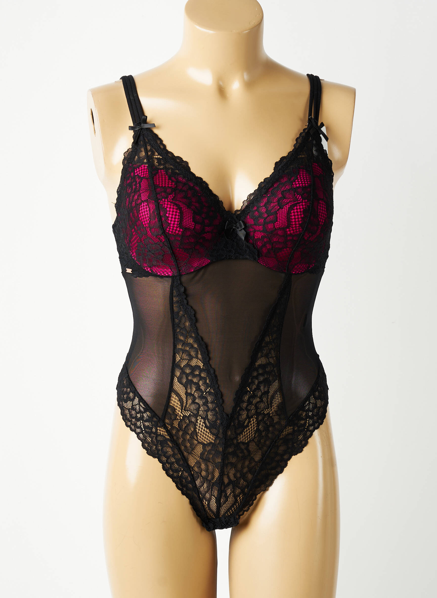 Body de lenjerie elasticitate negru VALEGE femeie