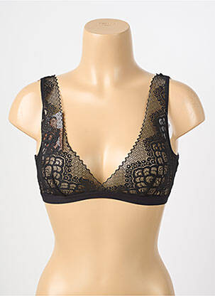 Sutien fără armatură bralete negru ESCORT femeie