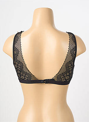 Sutien fără armatură bralete negru ESCORT femeie