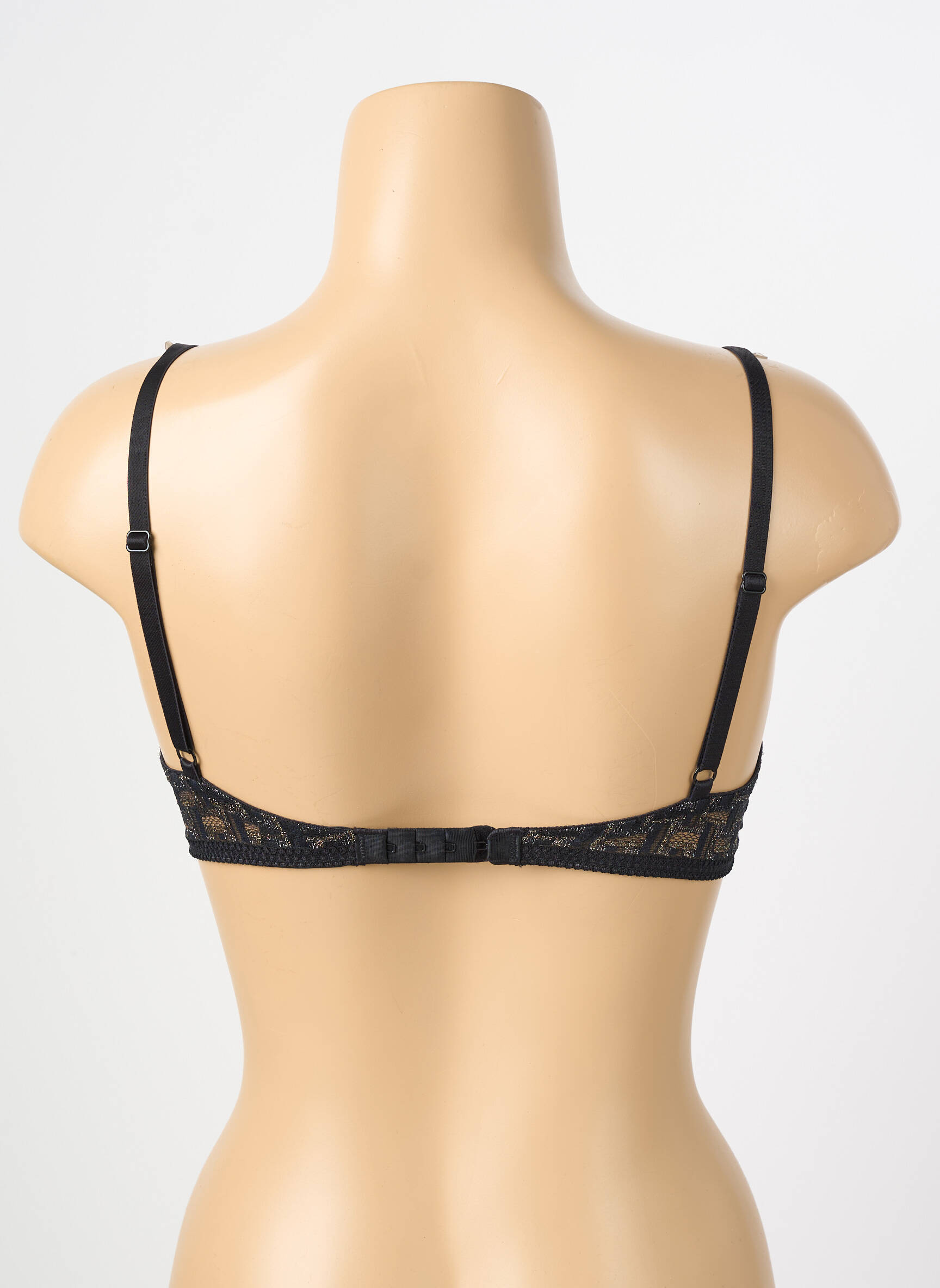 Sutien fără armatură bralete negru ESCORT femeie