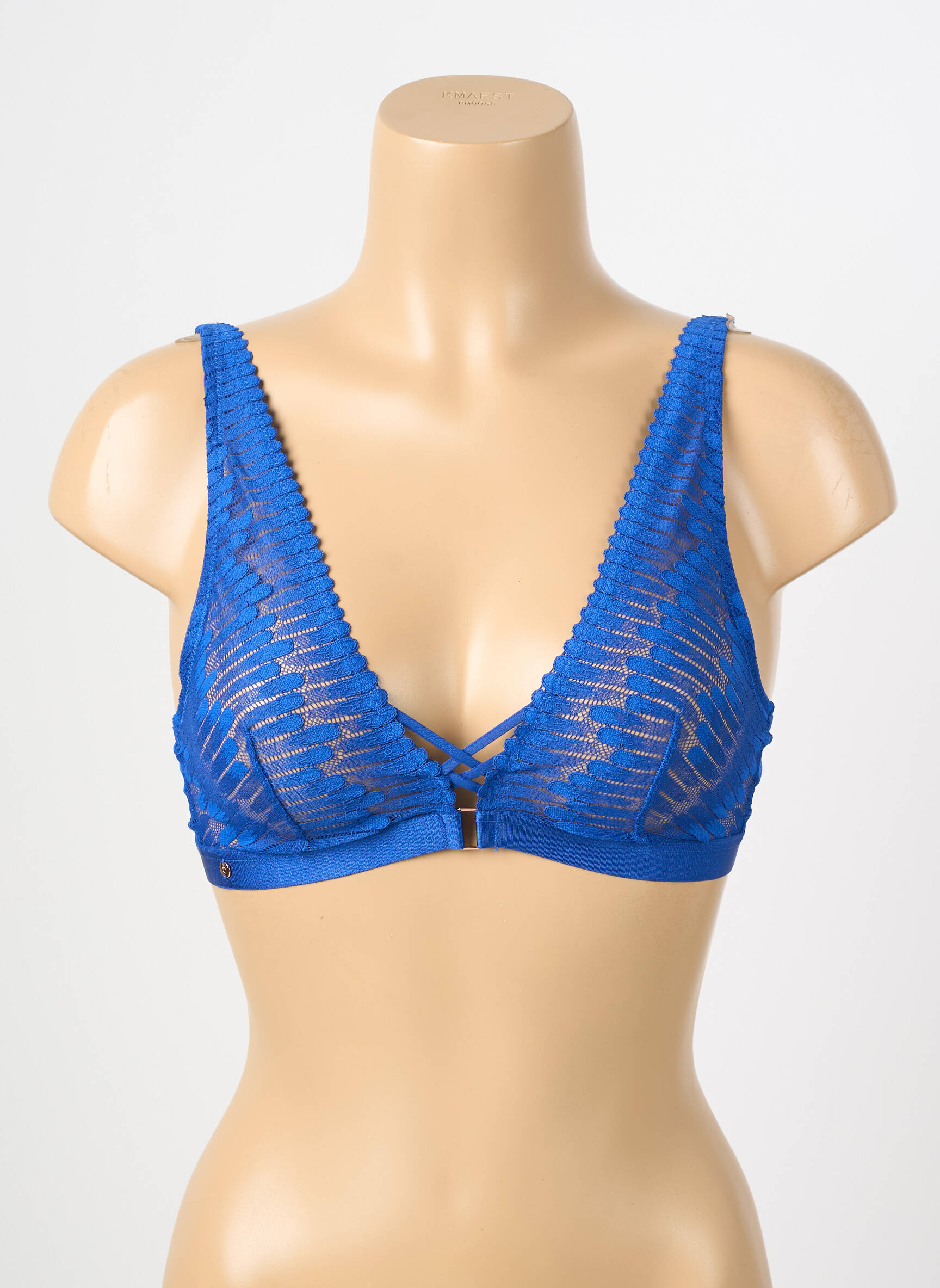 Sutien fără armatură bralete albastru ESCORT femeie
