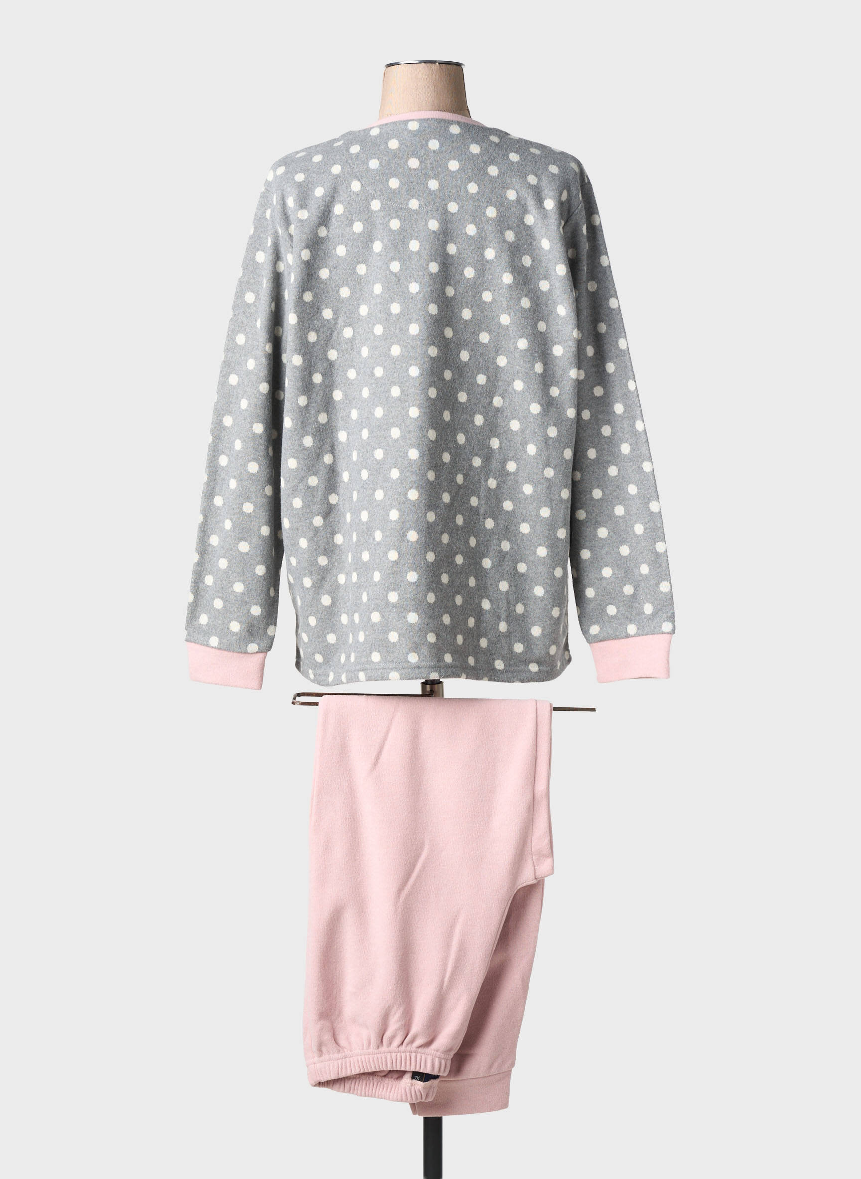 Pijama croială dreaptă gri ADMAS femeie