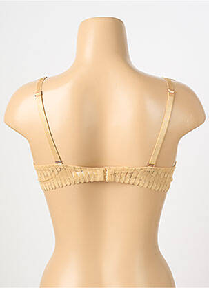 Sutien efect material satinat top sutien modelat auriu ESCORT femeie