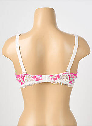 Sutien efect material satinat top sutien push-up roz ESCORT femeie