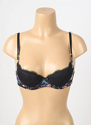 Sutien broderie top sutien modelat negru STEFFY femeie