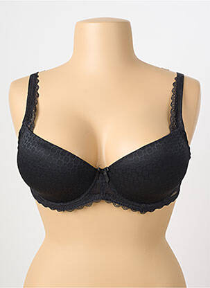 Sutien broderie top sutien modelat negru SASSA femeie