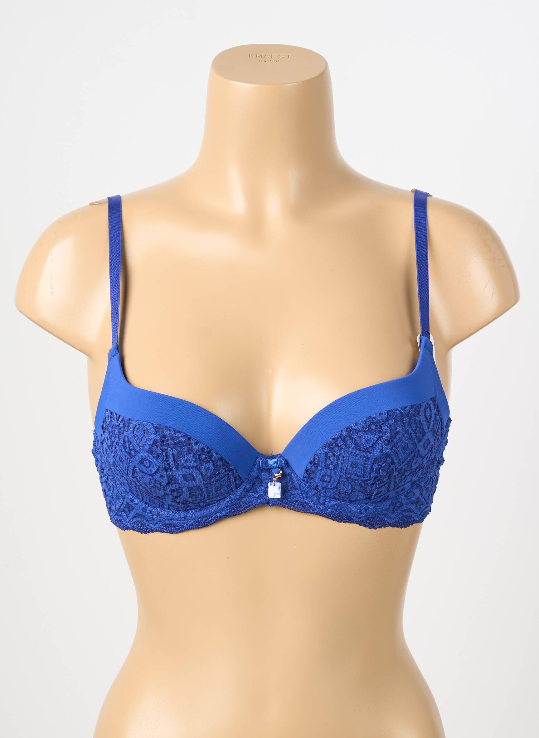 Sutien broderie top sutien modelat albastru STEFFY femeie