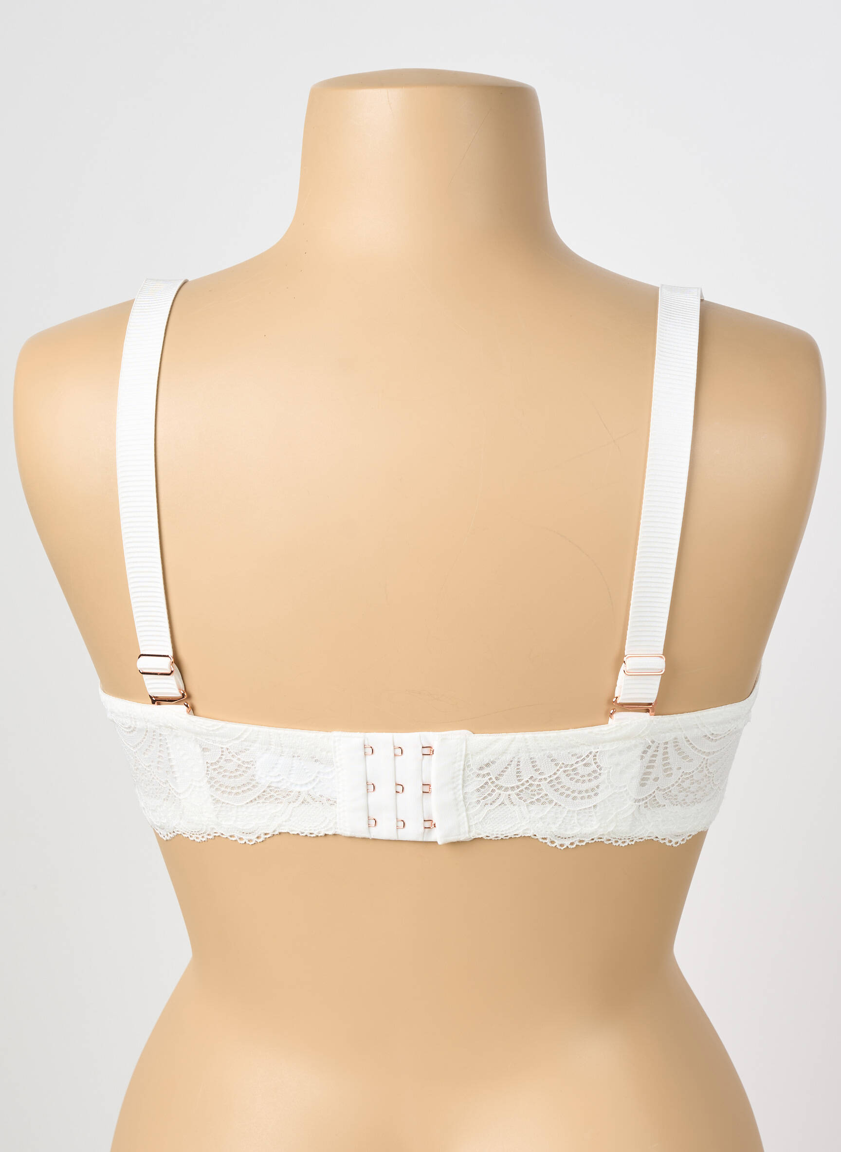 Sutien efect material satinat top sutien modelat bej ESCORT femeie