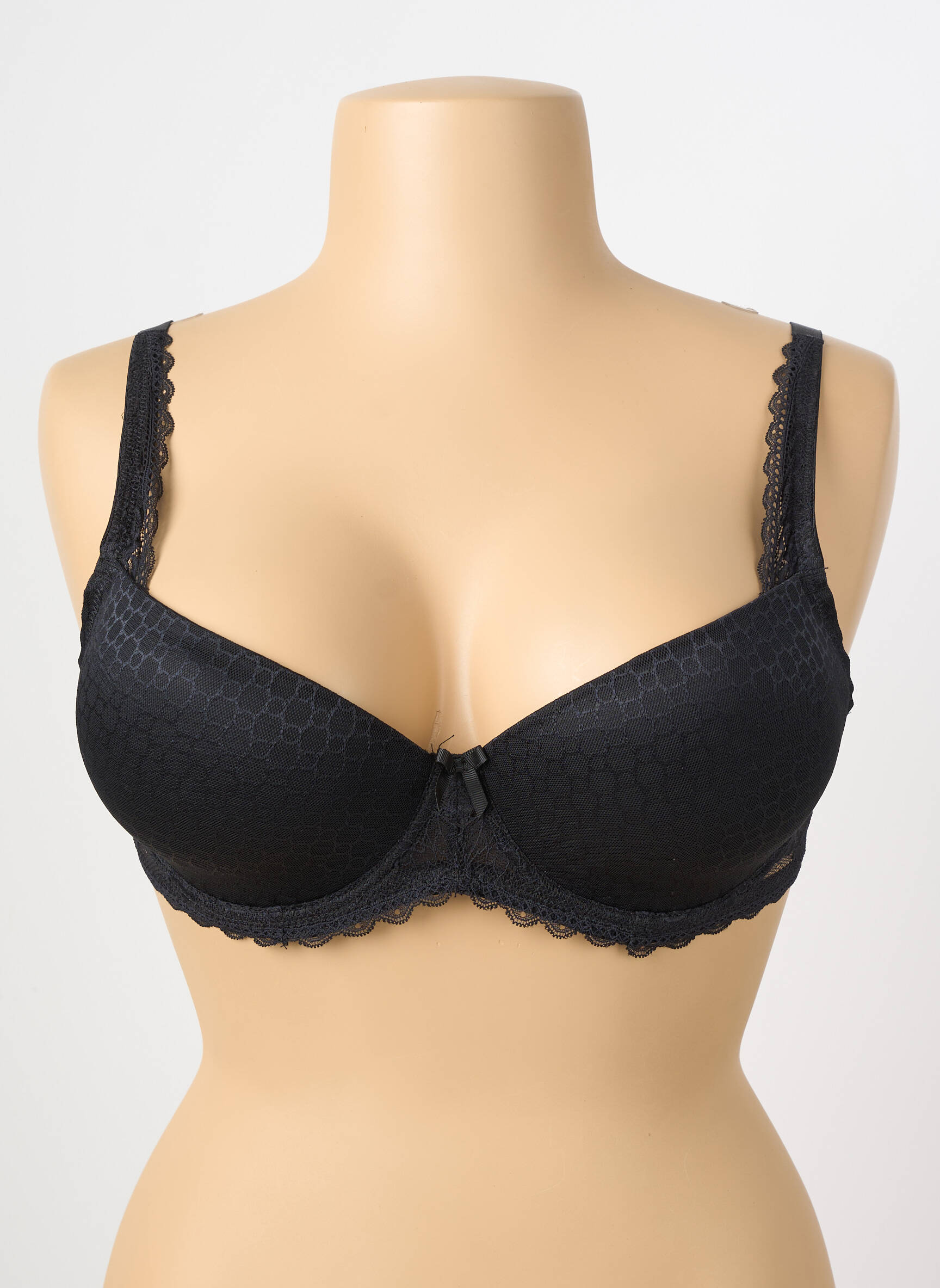 Sutien broderie top sutien modelat negru SASSA femeie