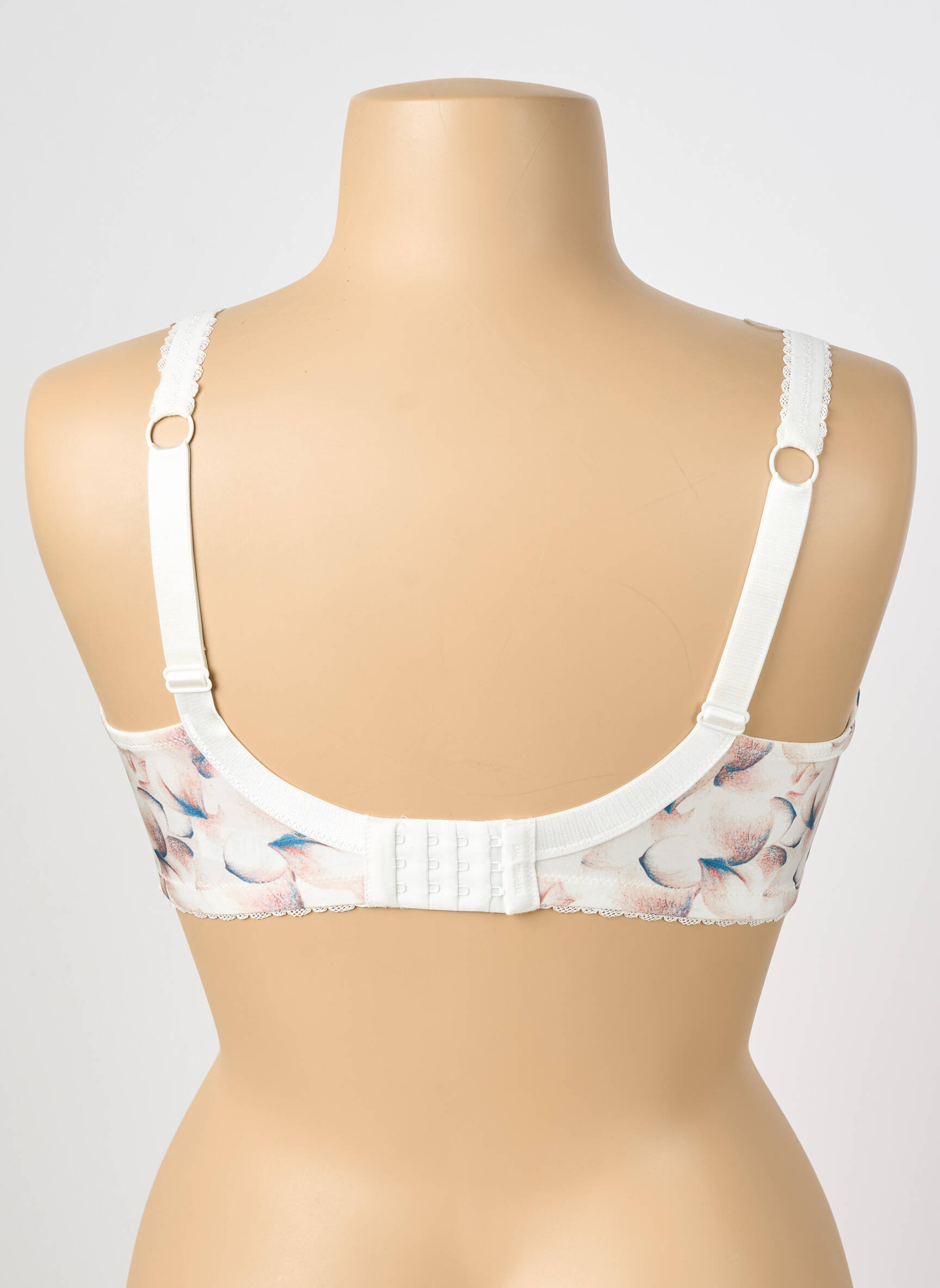 Sutien efect material satinat sutien cupe întregi cu decolteu înalt bej SANS COMPLEXE femeie