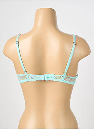 Sutien efect material satinat top sutien modelat verde MORGAN femeie