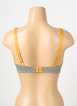 Sutien broderie top sutien modelat galben STEFFY femeie