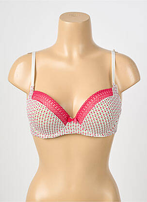 Sutien efect material satinat top sutien modelat roșu STEFFY femeie