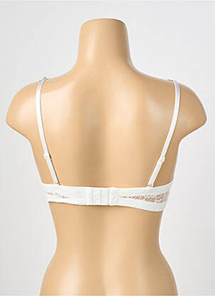 Sutien efect material satinat top sutien modelat bej STEFFY femeie