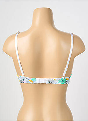 Sutien efect material satinat top sutien modelat alb STEFFY femeie