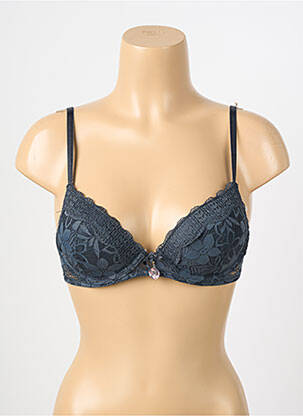 Sutien efect material satinat top sutien modelat gri STEFFY femeie